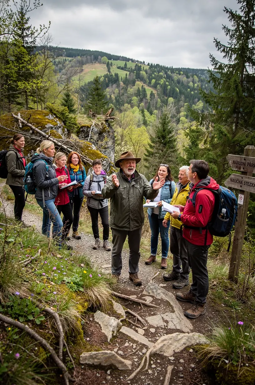 Beginner navigating local trails for outdoor recreation.