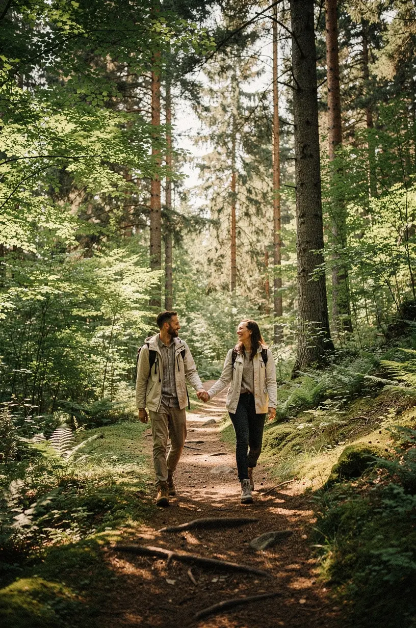 Urban park scene promoting community wellbeing and recreation.
